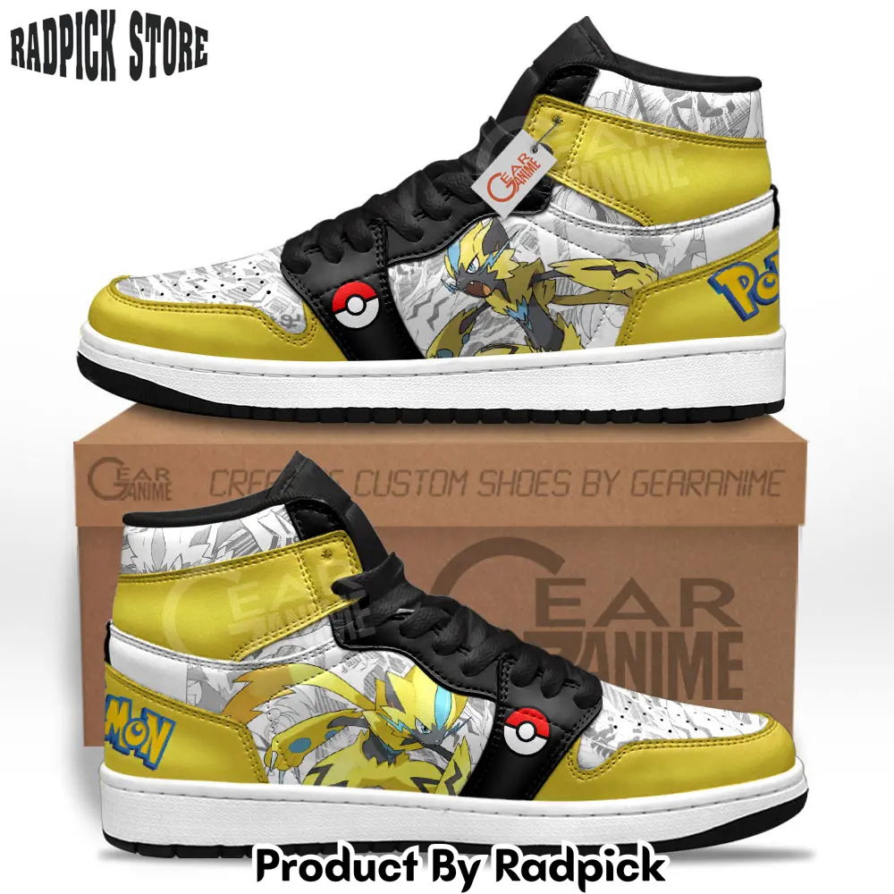 Zeraora air jordan high top sneakers anime mv09  rp0401551